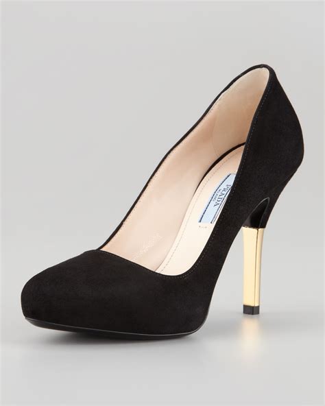 prada 55 suede pumps|Luxury Pumps & Ballerinas For Women .